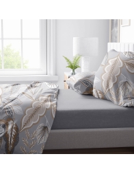Leaves - Completo Lenzuola Copriletto Letto Matrimoniale di Corredo Italiano®