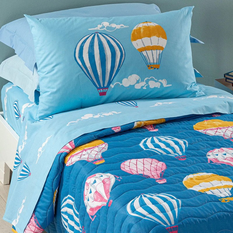 Balloons - single bed sheet set by Caleffi