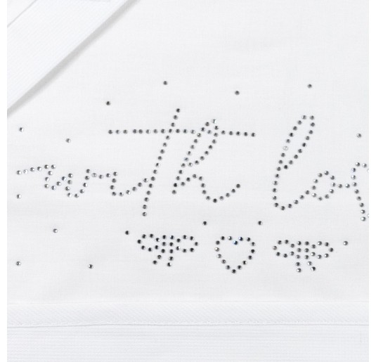 With Love - Cradle Pram sheet set strass by Mio Piccolo ST903BB 2