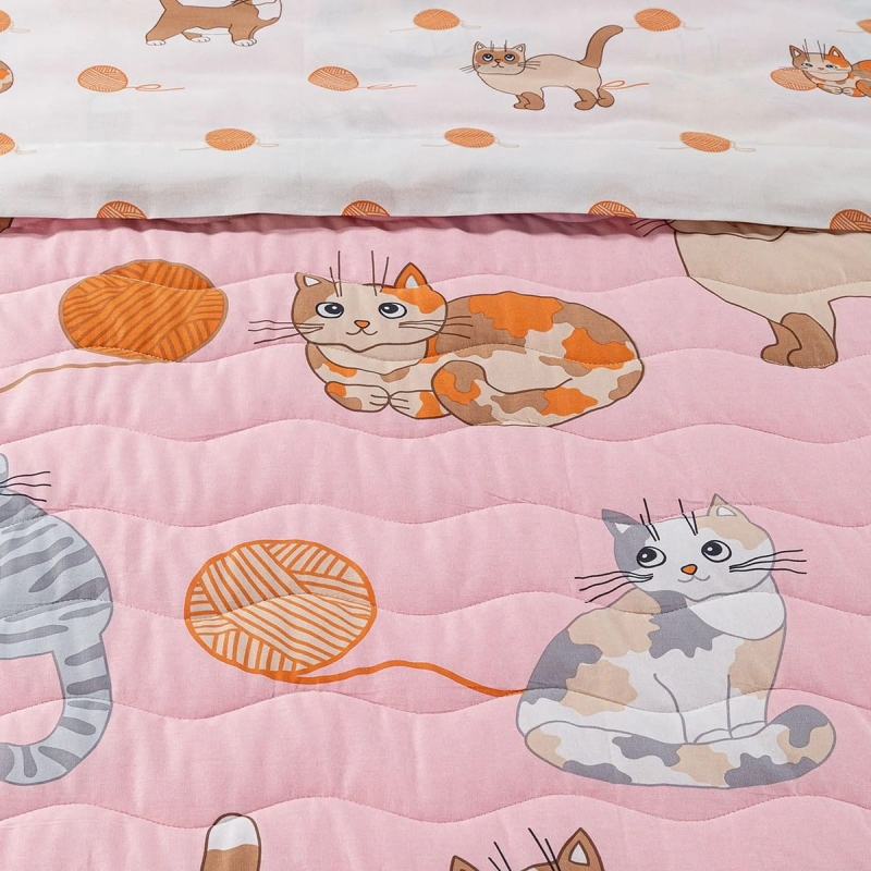 Kittens - Quilted bedsperad Caleffi...