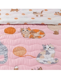 Kittens - Quilted bedsperad Caleffi single bed size
