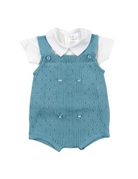 Two-piece outfit in thread for baby by Prime Emozioni 833D