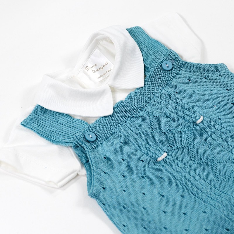 Two-piece outfit in thread for baby...