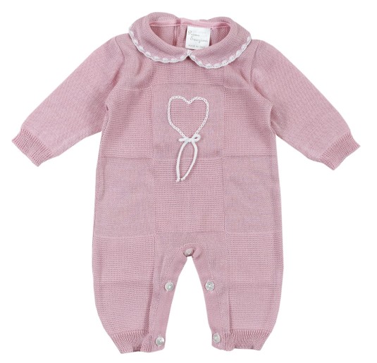 Coordinato bauletto corredino neonata in filo by Piccole Emozioni PE810 2