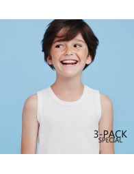 Set di 3 Canottiere in puro cotone bambino Ellepi AI8226