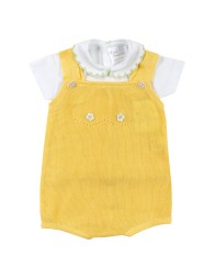 Two-piece outfit in thread for baby girl by Prime Emozioni 803A