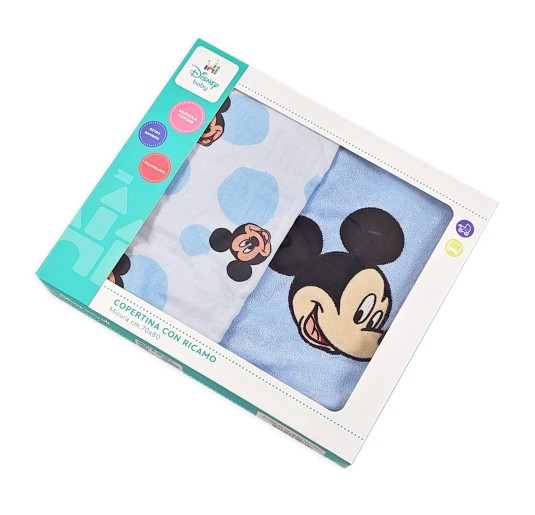 Mickey - cotton & Bamboo blanket Cradle Stroller KCM236AZ 2