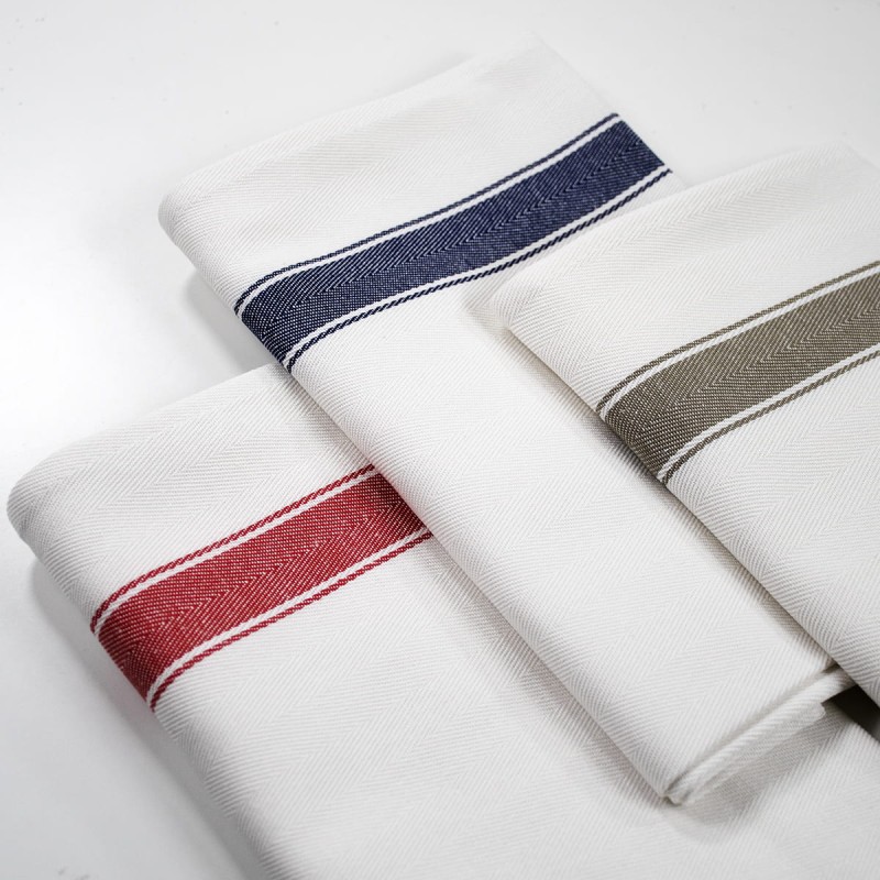 Rinfranto- Set of 3 pure cotton kitchen towels 50x75 cm