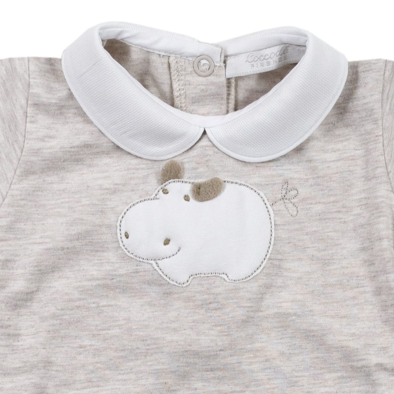 Hippo - Baby romper cotton jersey by...