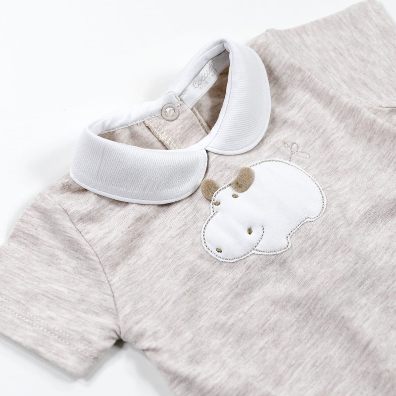 Hippo - Baby romper cotton jersey by...