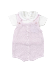 Two-piece outfit in thread for baby girl by Prime Emozioni 823C