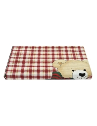 Country Bear - Single-sized piqué cotton bedspread