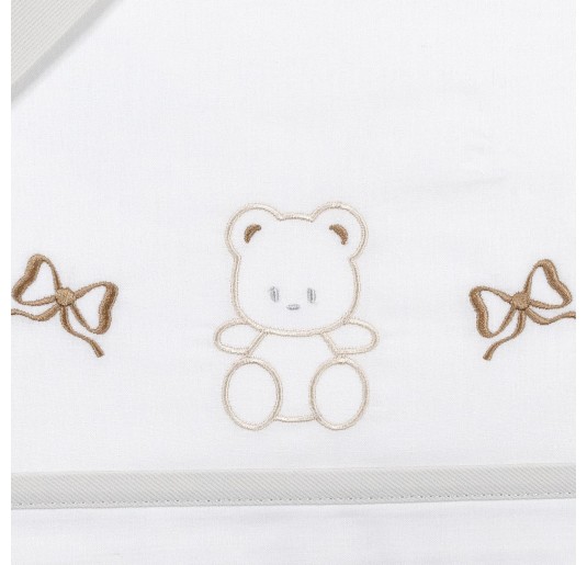 Cot Crib sheet set cotton Mio Piccolo LL733 2