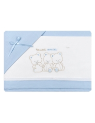 Set lenzuola per culla lettino Mio Piccolo LL944 - Azzurro