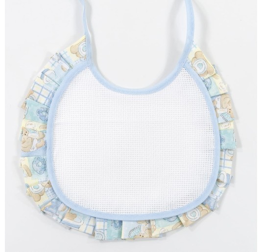 Embroidery bib with aida fabric IR994 2