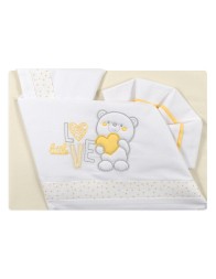 Little Love - Set lenzuola culletta e carrozzina Bruco Bruco EC2023