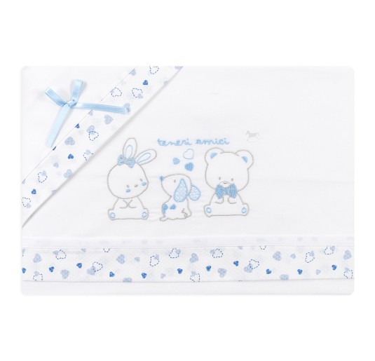 Tender Friends - Cot Crib bed sheet set Mio Piccolo LL948 2