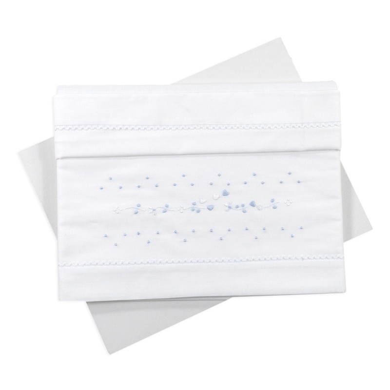 Cradle pram sheet set embroidered by... Cradle pram sheet set embroidered by...