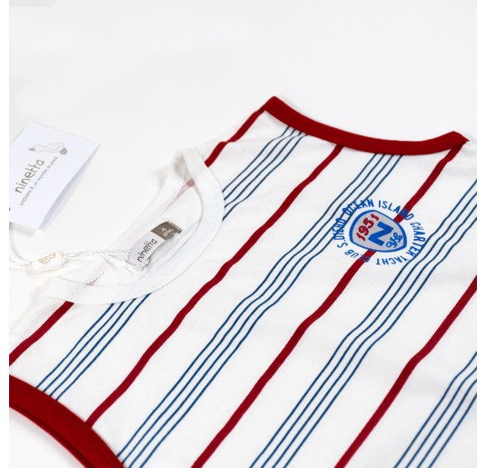 Pyjama with Sleeveless Top and Bermuda Shorts by Ninetta 93M04 2