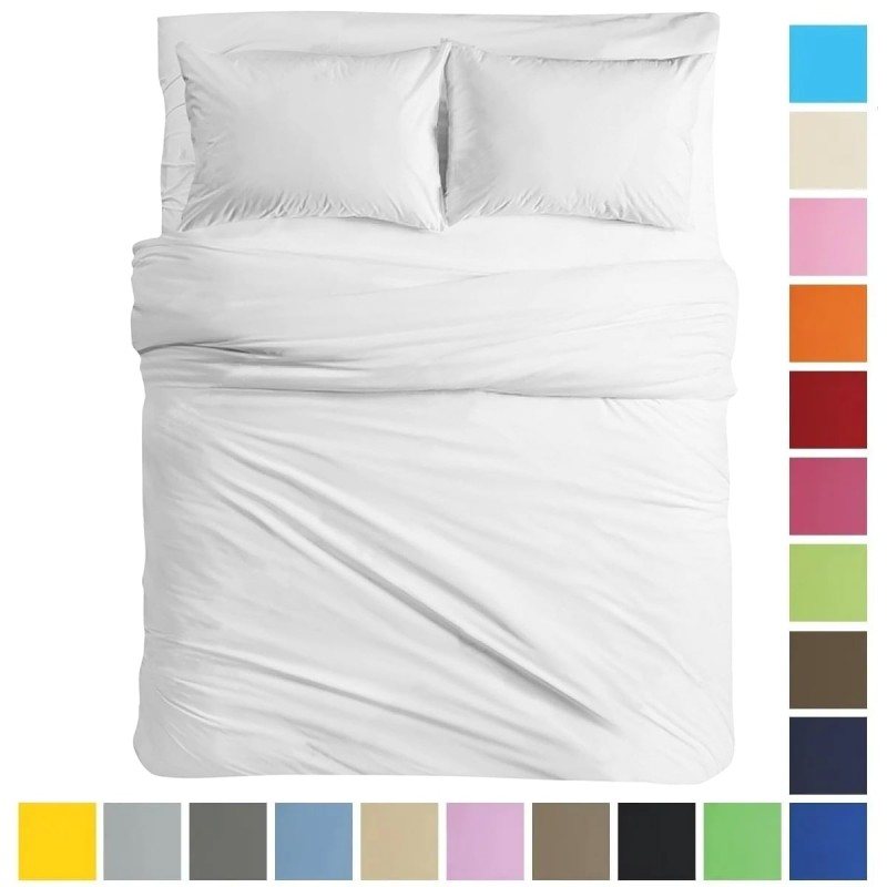 Monocolore - set lenzuola cotone Corredo Italiano® tinta unita - varie misure