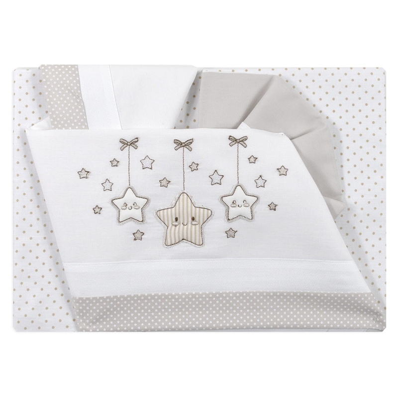 Lenzuola lettino baby Bruco Bruco EL2020 - Panna