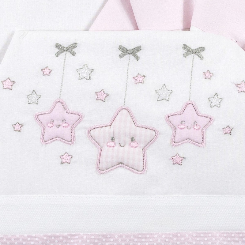 Lenzuola lettino baby Bruco Bruco EL2020 - Rosa Bis