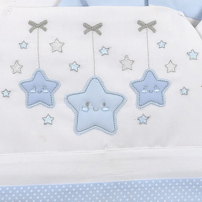 Lenzuola lettino baby Bruco Bruco EL2020 - Azzurro Bis