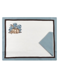 Zucca - Embroidered Linen Lunch and Breakfast Placemat Set