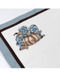 Zucca - Embroidered Linen Lunch and Breakfast Placemat Set