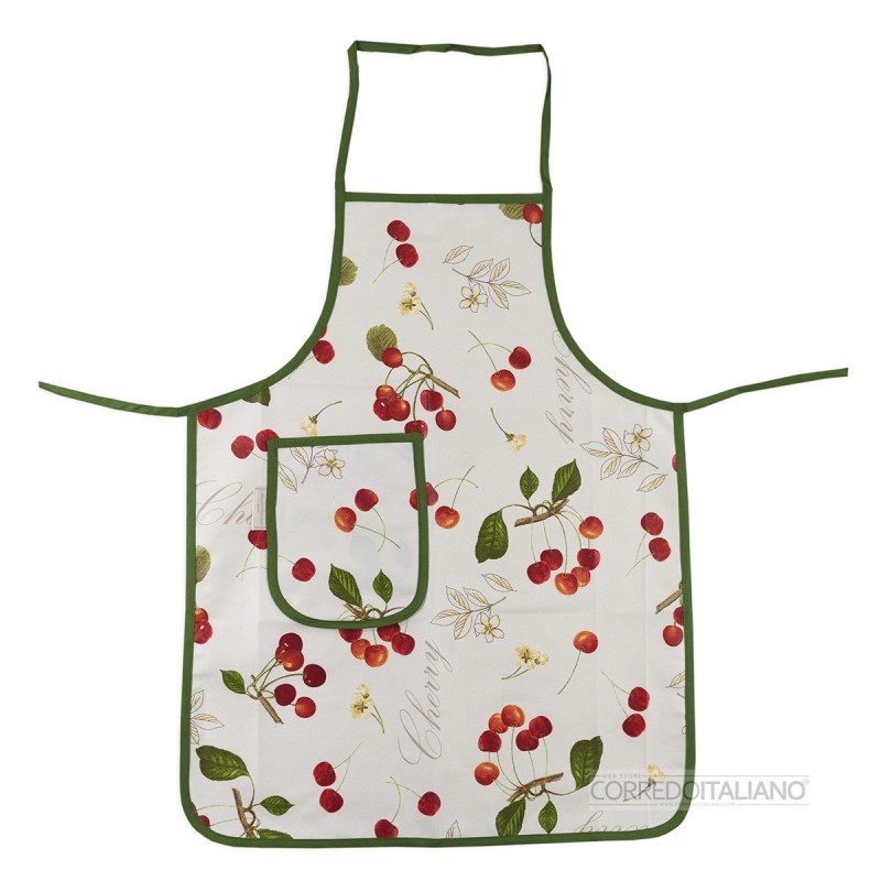 Cherry - apron cotton for kitchen | Corredoitaliano.com