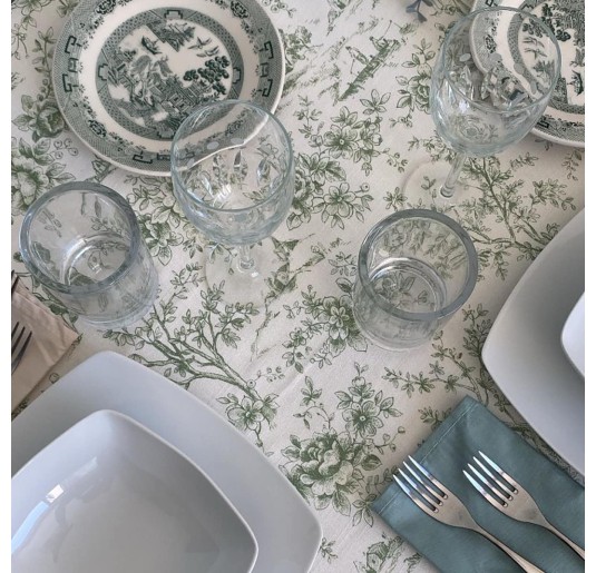 China - cotton tablecloth with napkins Corredo Italiano® 2