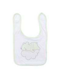 Embroidered bib with tear closure by Ellepi AD9791A - Green