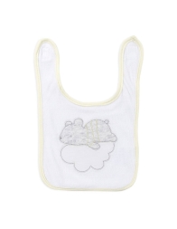 Embroidered bib with tear closure by Ellepi AD9791A