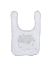 Embroidered bib with tear closure by Ellepi AD9791A