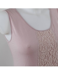 Amelie - camicia da notte giromanica Tatà con pizzo