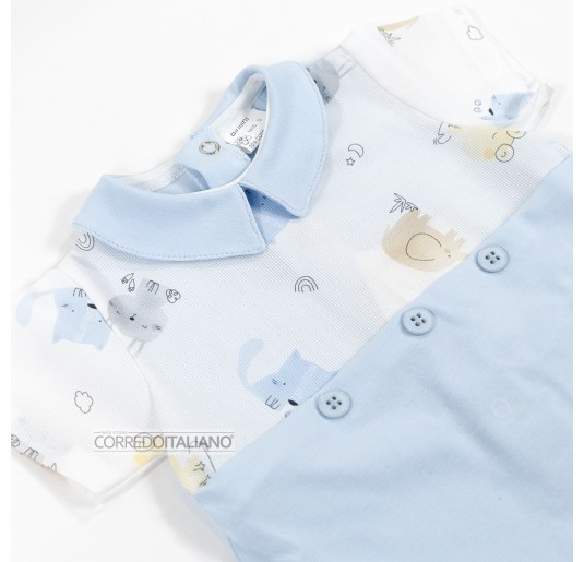 Pique cotton romper by Birillini 6134AZ 2