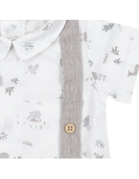 Pagliaccetto in misto lino e cotone Birillini 6175TT