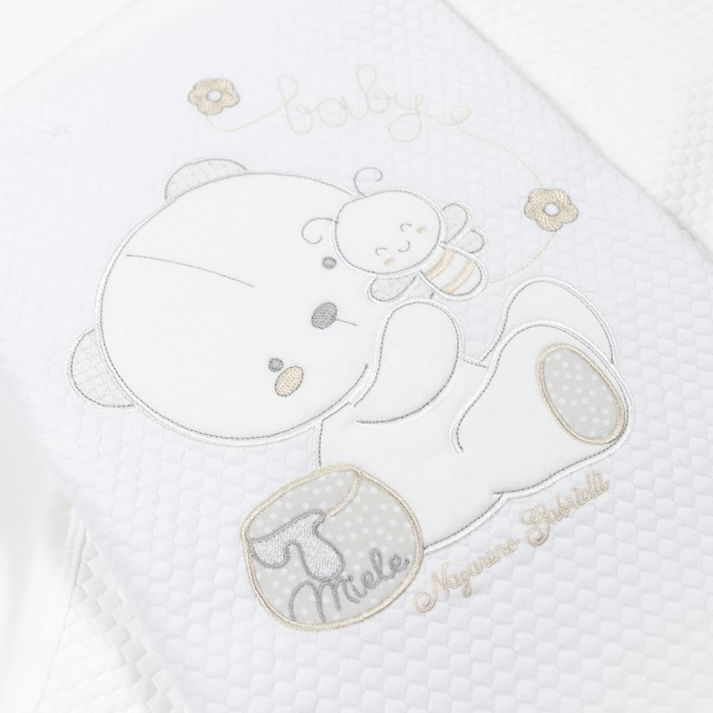 Copertina leggera per culletta - Panna - Corredoitaliano®