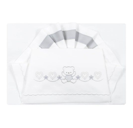Bear and Stars - Cradle Pram sheet set | Corredo Italiano® 2
