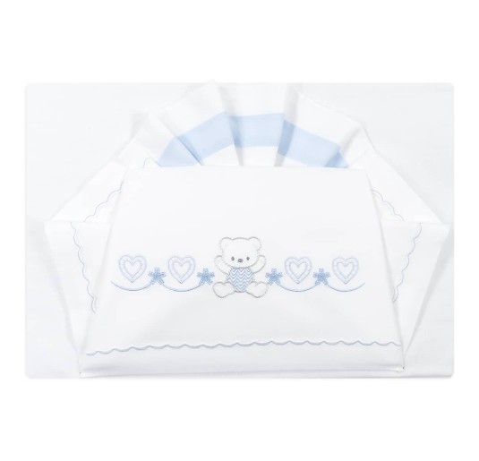 Set lenzuola per culla lettino L04319 | Corredoitaliano® 2