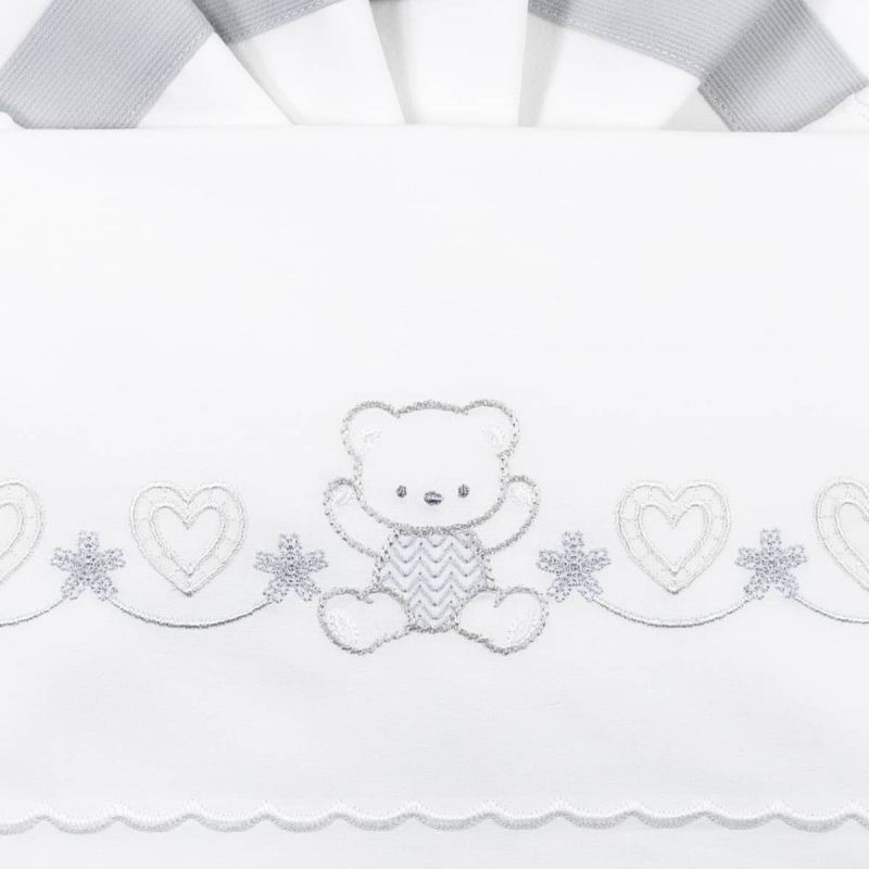 Cot bed sheet set by La Fatina L04319