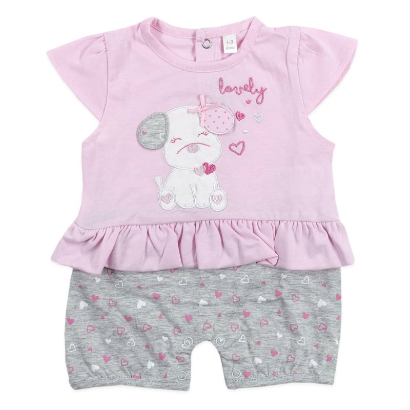 Newborn Girl romper Bidibimbo P3087