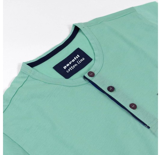 Lancaster - Long pajamas jersey cotton Perofil 2