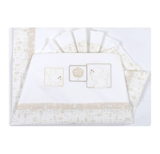 Cot bed sheet set La Fatina LL04323 2