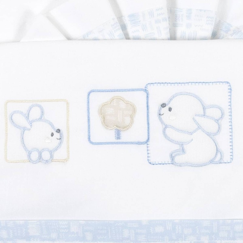 Set lenzuola culla e carrozzina La... Set lenzuola culla e carrozzina La...