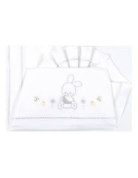 Set lenzuola per culla lettino LL04307 - Grigio