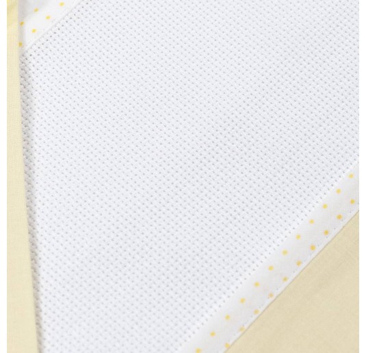 Set lenzuola per culla e carrozzina ricamabile CI1305PQG 2