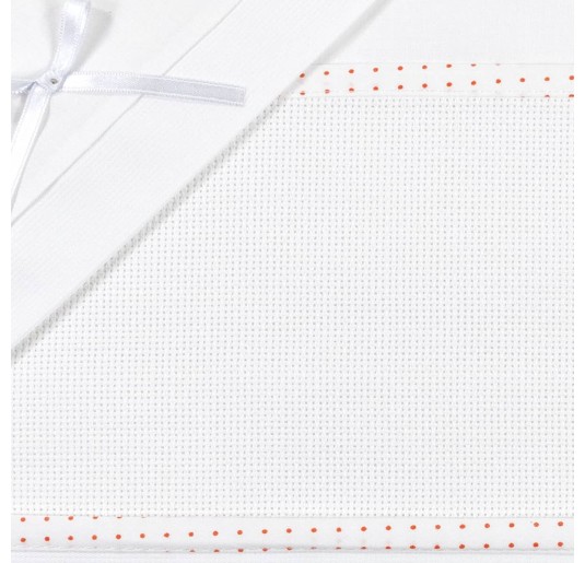 Set lenzuola per culla e carrozzina ricamabile CI1305PQRS 2