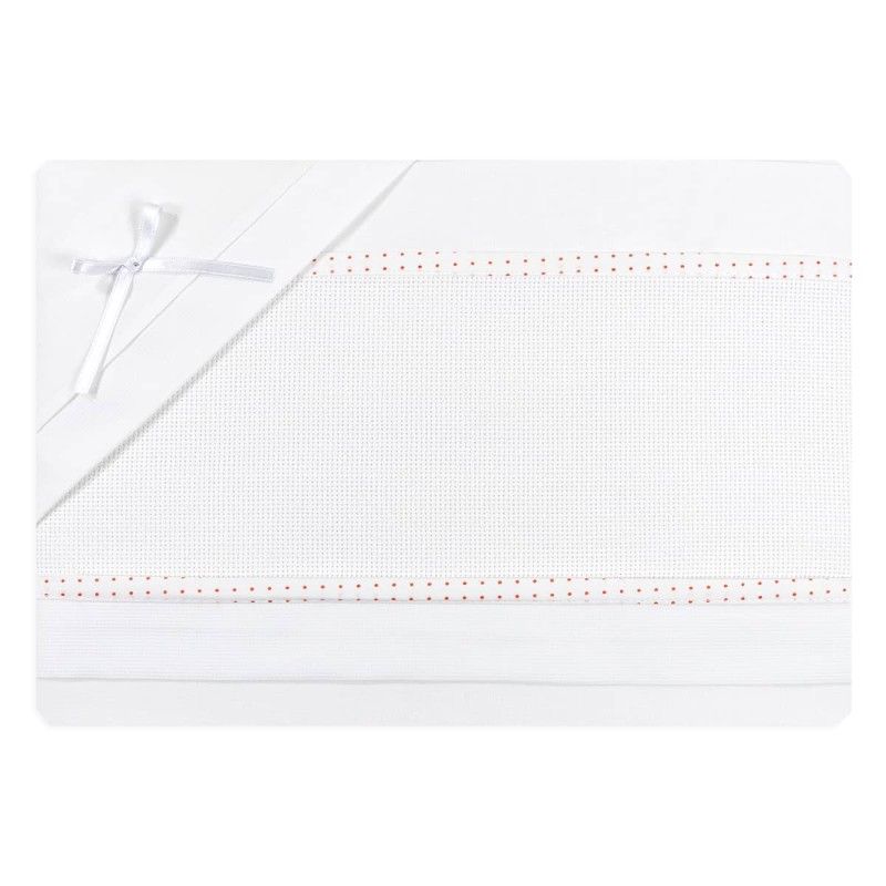 Cot sheet set to embroider CI1405PQRS