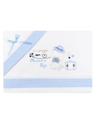 Cradle Pram sheet set Mio Piccolo LC953 - Sky
